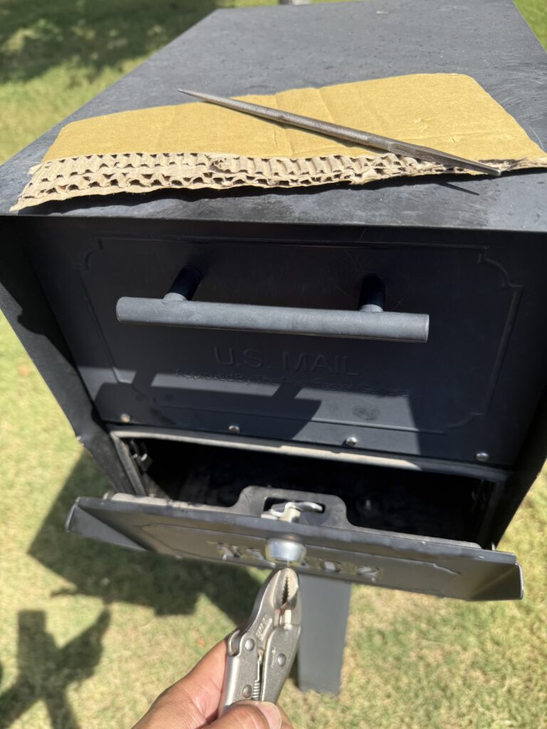 Open mailbox after a key was made by impression in Owasso, Oklahoma