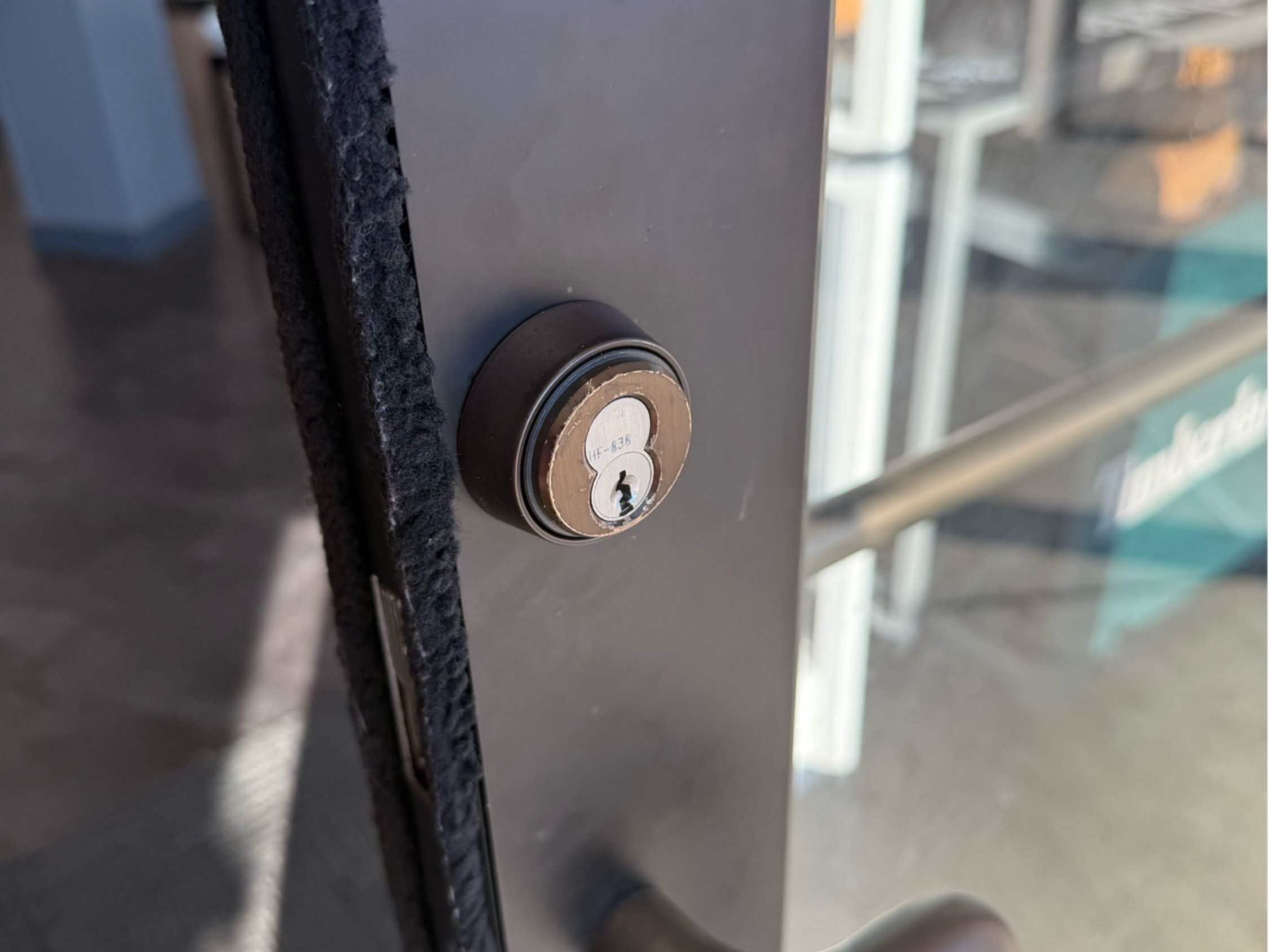 Commercial storefront lock and door hardware service by Fortress Lock & Safe